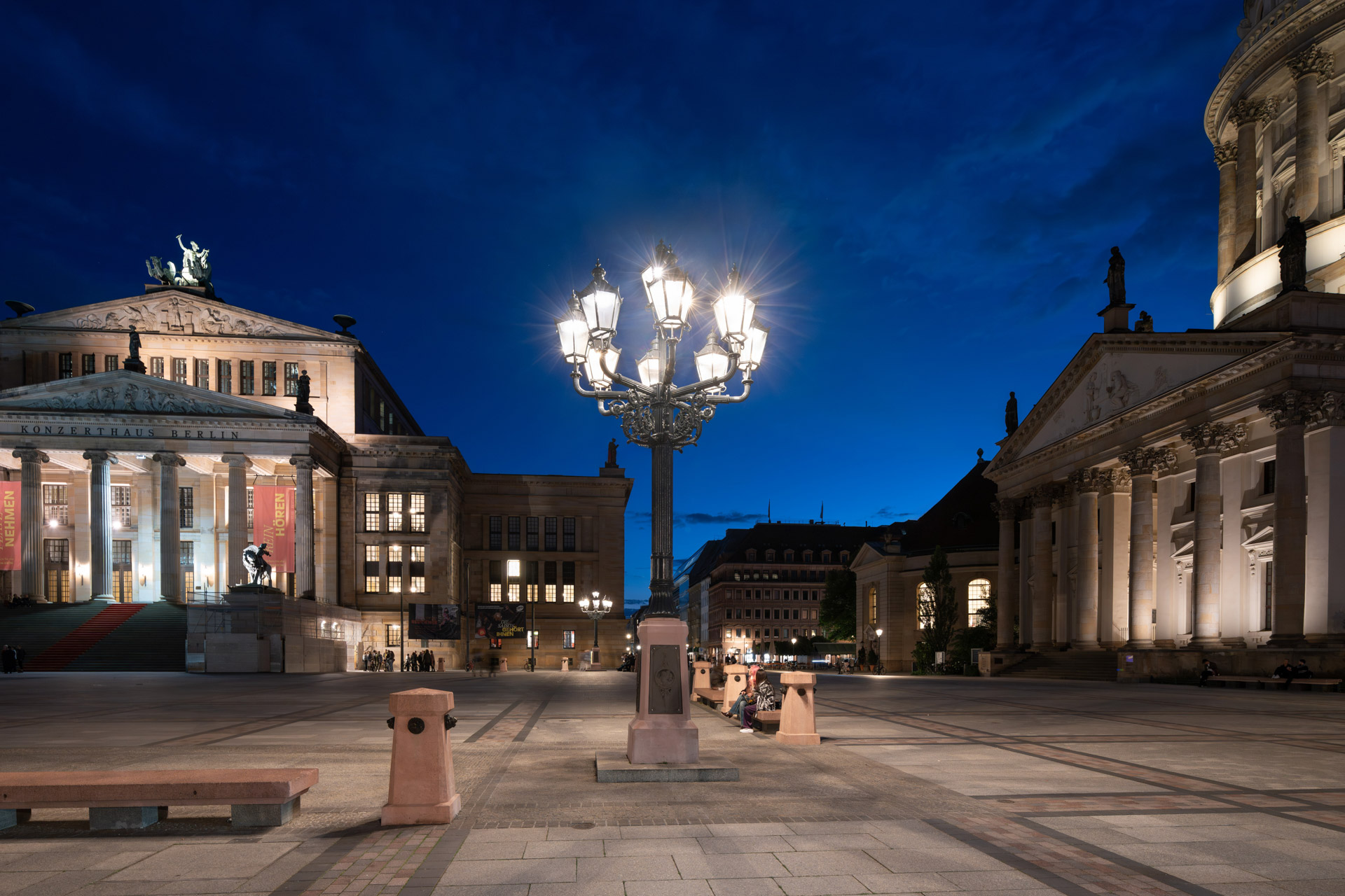 neue Beleuchtung am Gendarmenmarkt Berlin, Referenzobjekt der Trilux Lighting Solution GmbH
